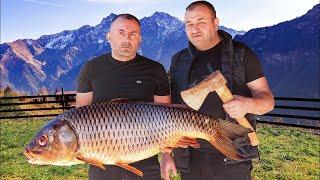 Delicious Russian Dish - Cooking fish soup with Alan | GEORGY KAVKAZ