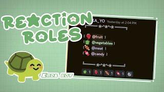 how to make reaction roles with carl bot (on discord) | rosefulls 
