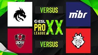 ESL PRO LEAGUE SEASON 20 - Team Spirit vs MIBR | G2 Esports vs 3DMAX