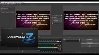 HOW TO PROJECT EASYWORSHIP 7 THROUGH OBS WITH NDI TEK SOURCE