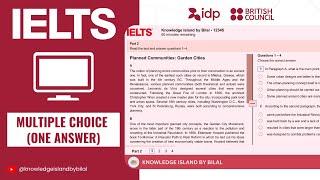 Computer Delivered IELTS Reading Test with Answers 2025 | IELTS Reading MCQs (Multiple Choice)