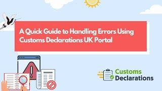 A Quick Guide to Handling Errors Using Customs Declarations UK Portal