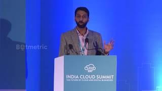 Ankur Jain of Emergent Ventures giving welcome remarks at the Cloud Summit, Bangalore 2017.