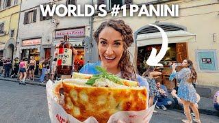 The Best Street Food in Florence, Italy!  (DIY Florence Food Tour & Wine Window)