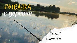 Тихая рыбалка в деревне | сколько же тут рыбы!