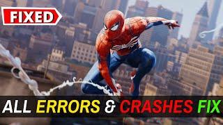 Spider Man Remastered PC All Crashes Fix | DirectX Fixed | Startup Crash Fix & Black Screen Fix