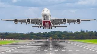 ️ EPIC WET WEATHER AIRCRAFT TAKEOFFS and LANDINGS  Birmingham Airport Plane Spotting [BHX/EGBB]