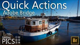 Quick Actions in Adobe Bridge V15 | #AdobeBridgeV15 #Bridge #Adobe #QuickActions