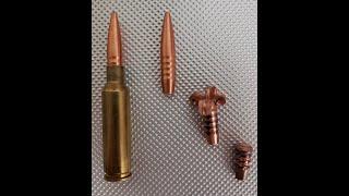 6.5 Creedmoor .264 Cal-124g Hammer Hunter ballistics gel test PT1