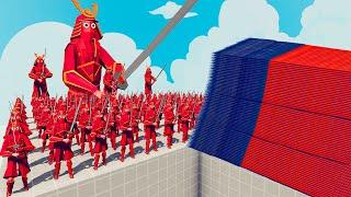 100x SAMURAI + 3x GIANT vs EVERY GOD - Totally Accurate Battle Simulator TABS