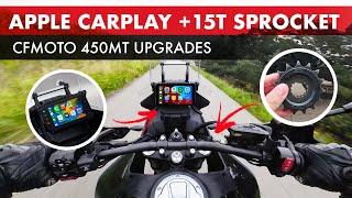 CFMOTO 450MT-Upgrades! Apple CarPlay, 15T-Kettenrad, hoher Sitz und Chigee!