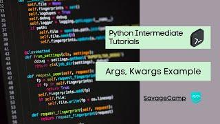 Python *Args **Kwargs Example Code