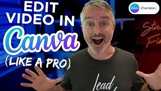 How to EDIT VIDEO IN CANVA  (3 Pro Tips)