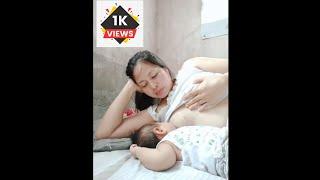 Daily vlog breastfeeding time 8 am in the morning  Breastfeeding vlog Anne and Jacob vlogs