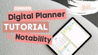 Complete DIGITAL PLANNER TUTORIAL for Notability + little tricks