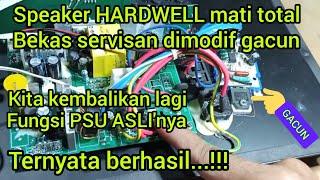 cara memperbaiki speaker #Hardwell_speaker_aktif mati bekas servisan