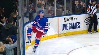 Adam Fox first NHL goal | 10/29/19 [60fps HD]