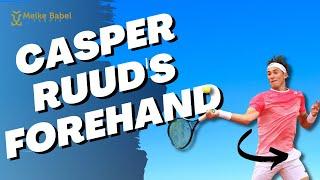 ATP #2 Casper Ruud Tennis Forehand: What you can learn from it