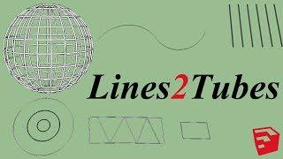 Lines 2 Tubes Plugin For Sketchup