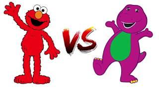 Elmo vs Barney