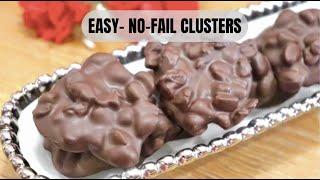 Chocolate Nut clusters - Easy No Fail Recipe | Healthy Dark chocolate Nuts Clusters