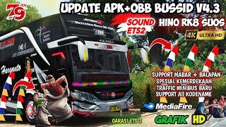 UPDATE BARU !! OBB BUSSID V4.3 SOUND HINO RK8 SUOS | APK BUSSID Grafik Hd Ets2  | Bus Simulator Id