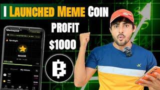 I Launched my MEME COIN on Blum Memepad️Blum Memepad || How To Make Meme Coin ~ Crypto