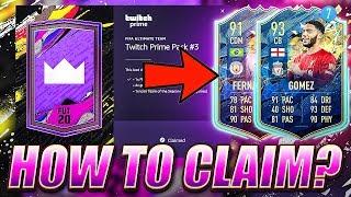 HOW TO CLAIM TWITCH PRIME PACK 3! FIFA 20