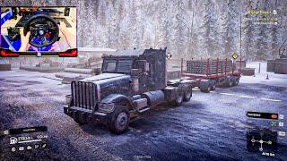 SnowRunner Gameplay | Navistar 5000 MV gameplay with Logitech G29 Wheel