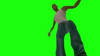 POV CJ kicks you in the face (GTA San Andreas CJ) - Green Screen