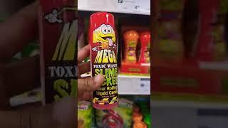 Toxic Waste Mega Slime Licker Sour Rolling Liquid Candy #shorts