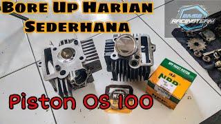 Bore Up Sederhana Shogun 110 Minim Budget | Proses Bongkar Pasang Mesin Suzuki Shogun Kebo !!