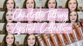 Charlotte Tilbury Lipstick Collection | Swatches & Try On