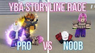 [YBA] Experienced VS New Player Storyline Race