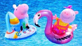 Peppa Pig toys at water park - Peppa Pig Videos for kids