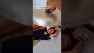 Prank kagetin temen tidur bangunin teman dengan gaya #shorts #viral #trending #funny