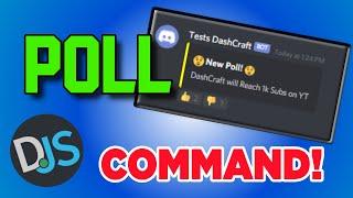 SIMPLE DISCORD.JS POLL COMMAND! - v12 (2021)