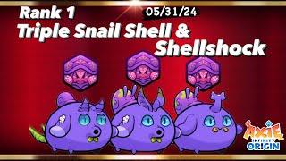 Triple Snail Shell & Shellshock: Axie Infinity Origin Off Season (Season 8) Meta