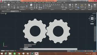 3D Gear Rotate Motion Animation In AutoCAD - Script (Rotate) Command