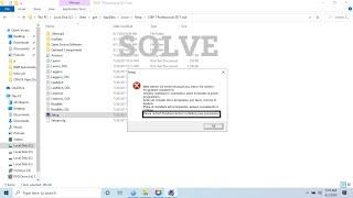 "Please restart windows before installing new program" error Solved