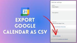 How to Export Google Calendar as CSV 2024 (QUICK & EASY!) | Convert Google Calendar to CSV