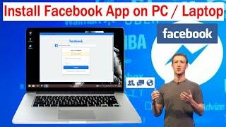 How to install Facebook App on PC Without Bluestacks 2021 Latest | install Facebook on laptop 