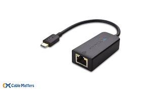 USB C to Gigabit Ethernet Adapter (Thunderbolt 3 Port Compatible) Cable Matters