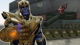 AVENGERS BASE WAR WITH TANKS? - Garry's Mod Gameplay - Gmod Base Wars