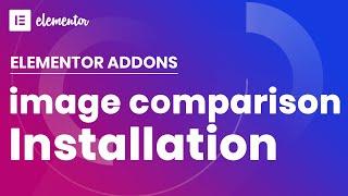 Image comparison elementor addon Installation