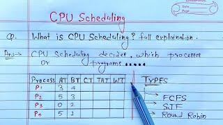 CPU Scheduling Algorithms (FCFS, SJF, Round Robin) | Learn Coding