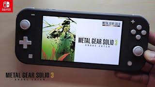 Metal Gear Solid 3: Snake Eater Nintendo Switch Lite Gameplay