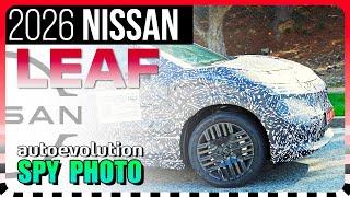 SPY SHOTS: 2026 Nissan Leaf // Looks like a chilled-out, Ariya influenced design