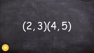 Writing an equation using point slope form given two points