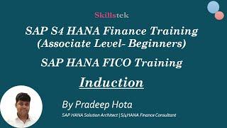 SAP S4 HANA Finance Training (SAP FICO Training on HANA) Associate Batch - Detailed Induction